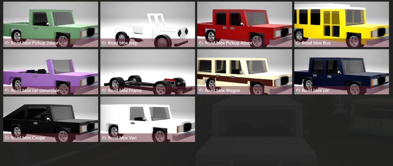 Roblox car pack